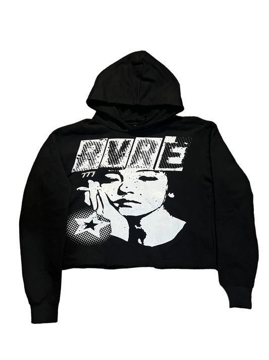 “One of me!” Drop shoulder Hoodie(box cropped)